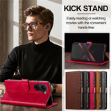 LC.IMEEKE-For-Xiaomi-Poco-X7-Pro-5G-Case-Calf-Texture-PU-Leather-Stand-Wallet-Phone-Cover-Rose