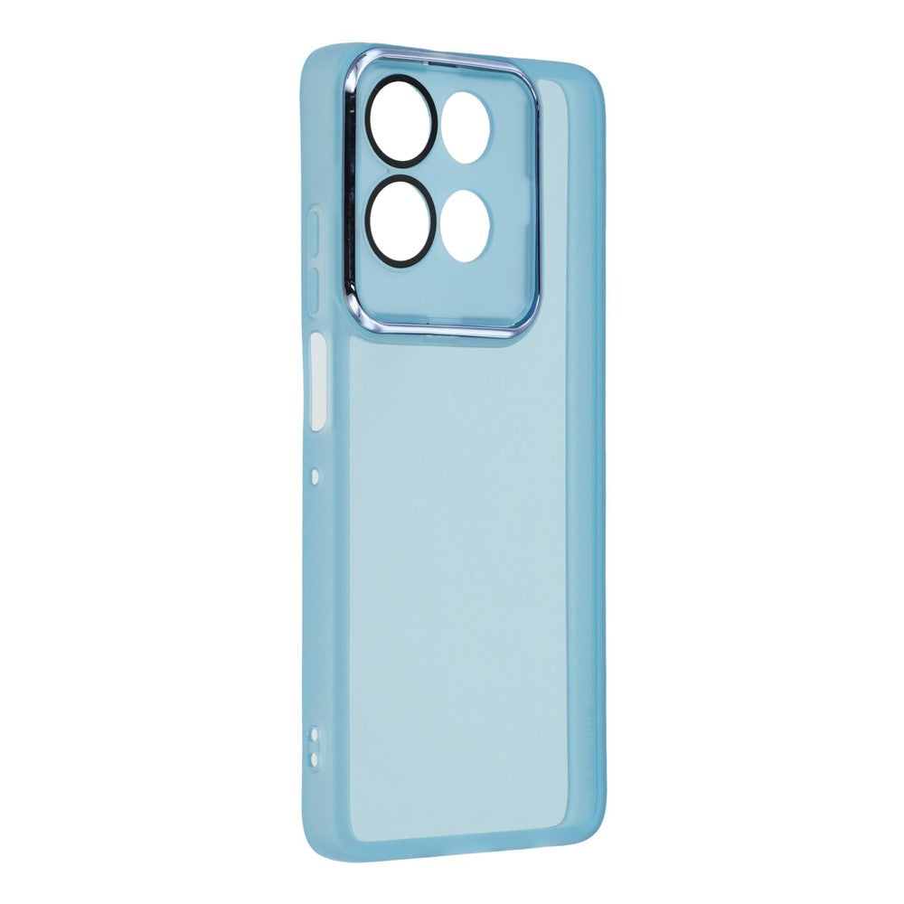 For-Motorola-Moto-G86-5G-Case-Electroplated-Camera-Frame-TPU-Phone-Cover-Transparent-Blue