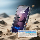 REDPEPPER-Dot+-Series-For-iPhone-17-Cellphone-Case-Compatible-with-MagSafe-IP68-Waterproof-Clear-Back-Phone-Cover-Black