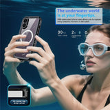 REDPEPPER-Dot+-Series-For-iPhone-17-Cellphone-Case-Compatible-with-MagSafe-IP68-Waterproof-Clear-Back-Phone-Cover-Black