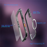 REDPEPPER-Dot+-Series-For-iPhone-17-Cellphone-Case-Compatible-with-MagSafe-IP68-Waterproof-Clear-Back-Phone-Cover-Black