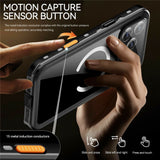 REDPEPPER-Dot+-Series-For-iPhone-17-Pro-Max-Cellphone-Case-Compatible-with-MagSafe-IP68-Waterproof-Clear-Back-Phone-Cover-Black