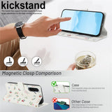 For-Samsung-Galaxy-A17-5G-/-A17-4G-/-A26-5G-Wallet-Case-Rhombic-Floral-Design-Leather-Flip-Phone-Cover-with-Strap-A1