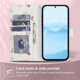 For-Samsung-Galaxy-A17-5G-/-A17-4G-/-A26-5G-Wallet-Case-Rhombic-Floral-Design-Leather-Flip-Phone-Cover-with-Strap-A1