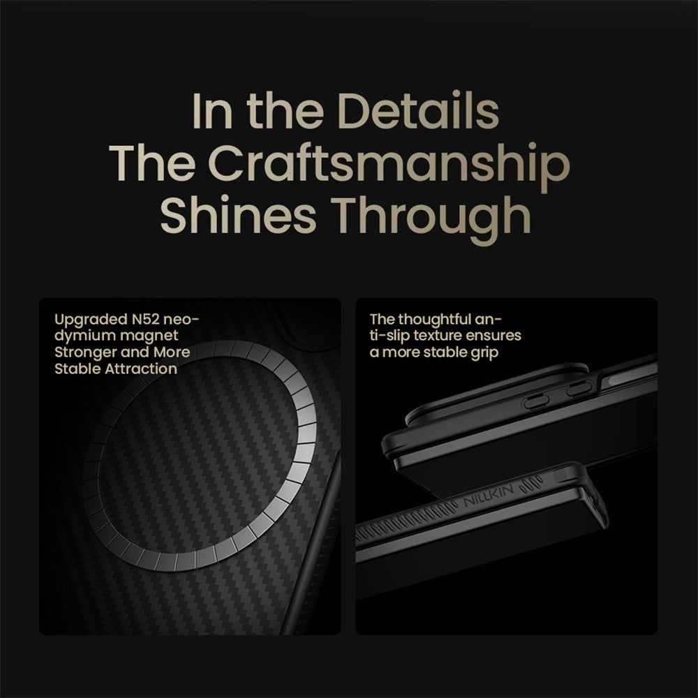 NILLKIN-CarboProp-For-Samsung-Galaxy-Z-Fold7-5G-Magnetic-Case-Kickstand-Aramid-Fiber-Phone-Cover-Precise-Cutout-with-Stylus-Pen