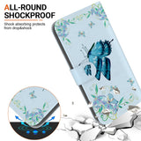 For-OnePlus-Nord-5-5G-Wallet-Phone-Case-Anti-Drop-Pattern-Printing-Leather-Flip-Cover-with-Strap-Blue-Butterfly-Flower
