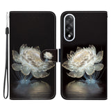 For-OnePlus-Nord-5-5G-Wallet-Phone-Case-Anti-Drop-Pattern-Printing-Leather-Flip-Cover-with-Strap-Crystal-Peony