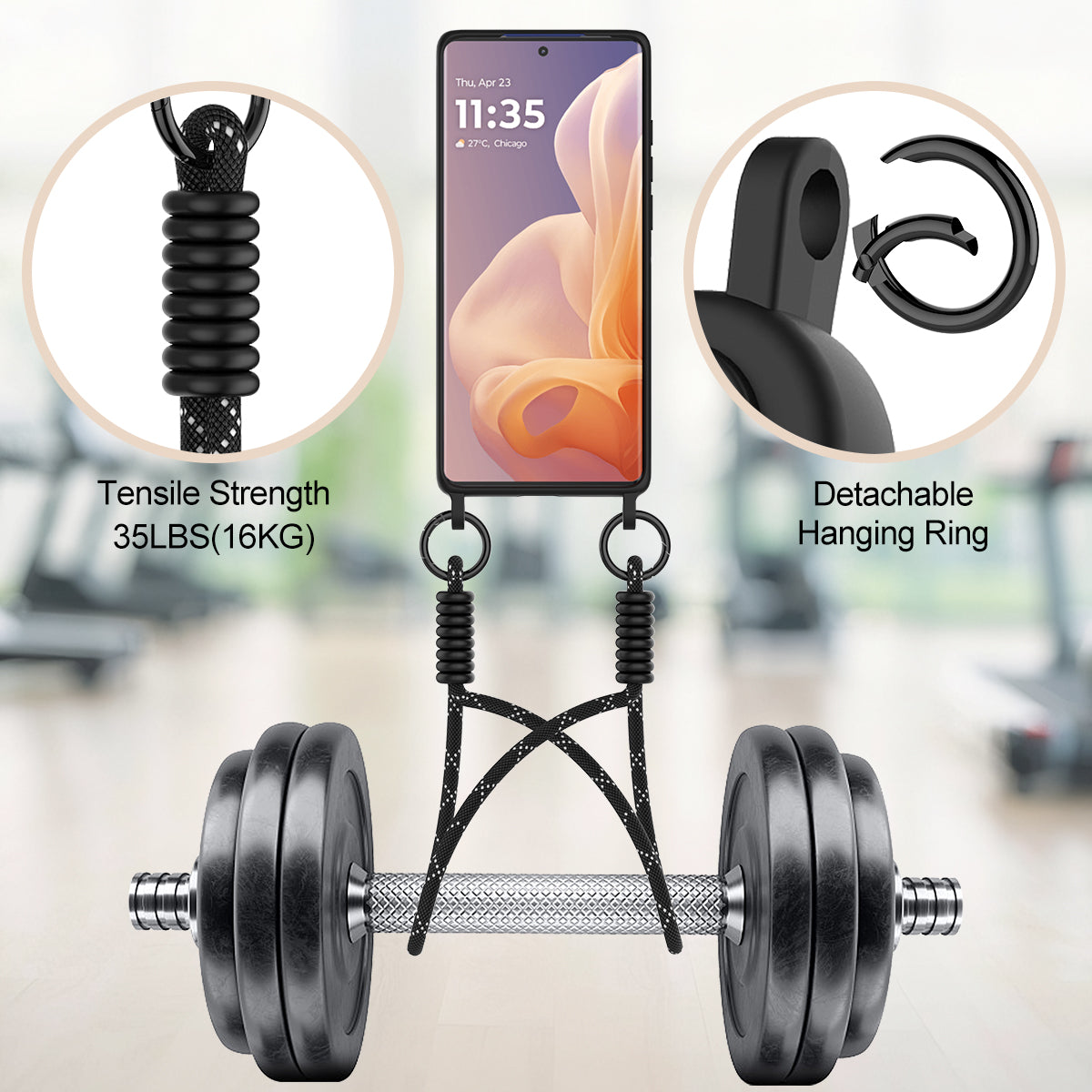 For-Motorola-S50-Neo-5G-/-Motorola-Edge-50-Fusion-5G-/-Motorola-Moto-G85-5G-Liquid-Silicone-Case-Phone-Back-Cover-with-Card-Holder-and-Short-Strap-Black