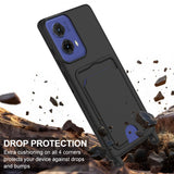 For-Motorola-S50-Neo-5G-/-Motorola-Edge-50-Fusion-5G-/-Motorola-Moto-G85-5G-Liquid-Silicone-Case-Phone-Back-Cover-with-Card-Holder-and-Short-Strap-Black