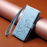 For-Samsung-Galaxy-A16-4G-/-A16-5G-/-A26-5G-/-A17-5G-/-A17-4G-Case-RFID-Blocking-Imprint-Dog-Pattern-PU-Leather-Phone-Cover-with-Wrist-Strap-Blue