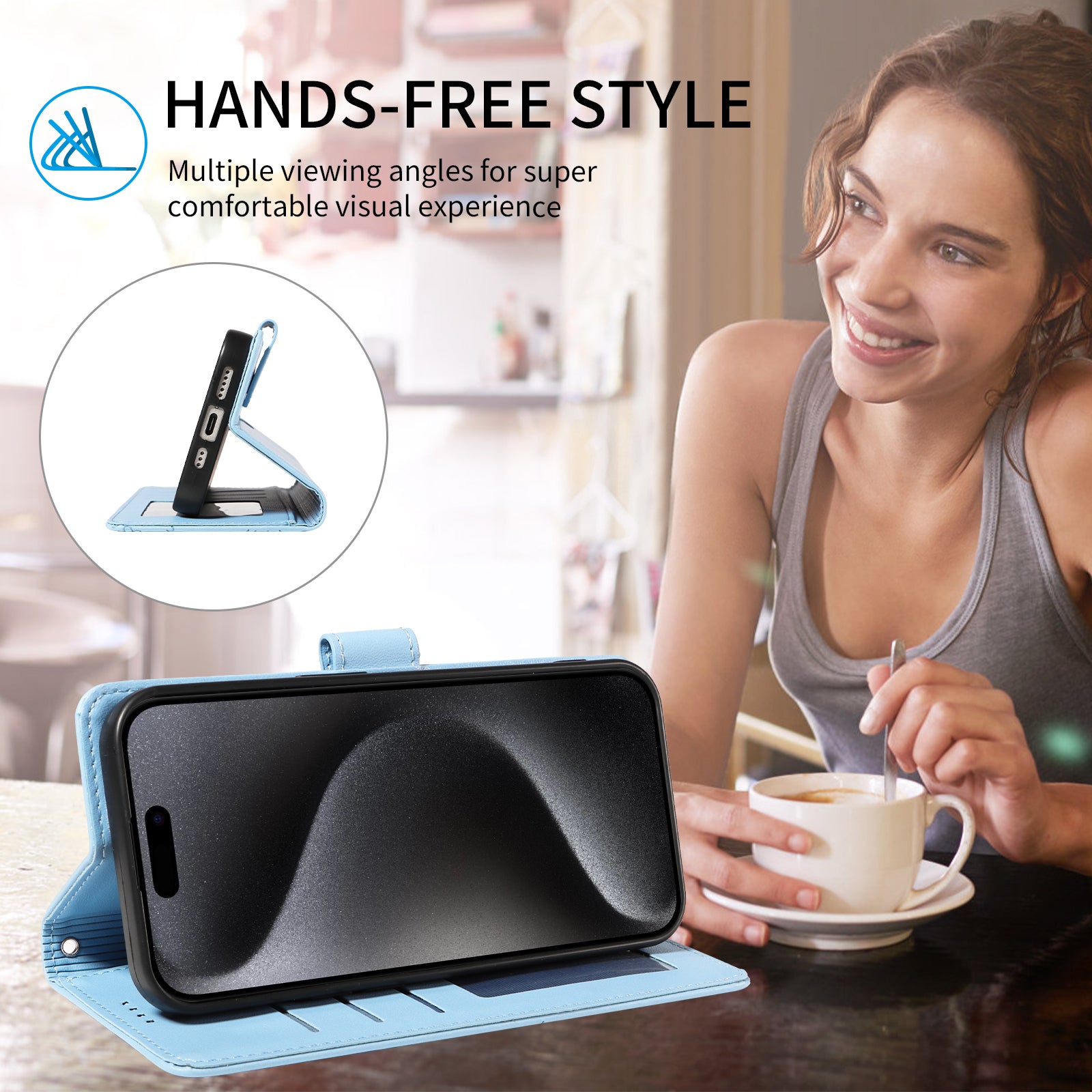 For-Samsung-Galaxy-A16-4G-/-A16-5G-/-A26-5G-/-A17-5G-/-A17-4G-Case-RFID-Blocking-Imprint-Dog-Pattern-PU-Leather-Phone-Cover-with-Wrist-Strap-Blue