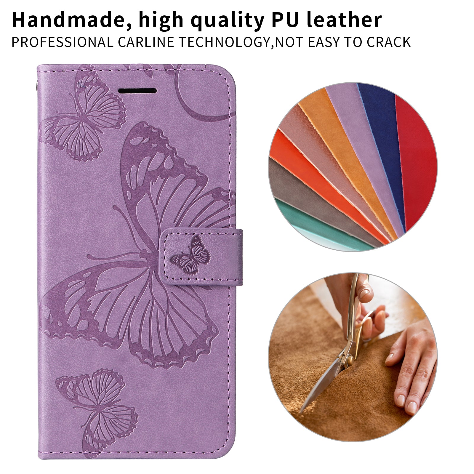 For-OnePlus-Nord-CE5-5G-/-OnePlus-Ace-5-Racing-5G-Wallet-Case-Floral-Butterfly-Imprint-Leather-Phone-Cover-Stand-Light-Purple