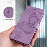 For-OnePlus-Nord-CE5-5G-/-OnePlus-Ace-5-Racing-5G-Wallet-Case-Floral-Butterfly-Imprint-Leather-Phone-Cover-Stand-Light-Purple
