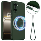 For-OnePlus-Nord-CE5-5G-Case-Compatible-with-MagSafe-Anti-Drop-Liquid-Silicone-Phone-Cover-Dark-Green