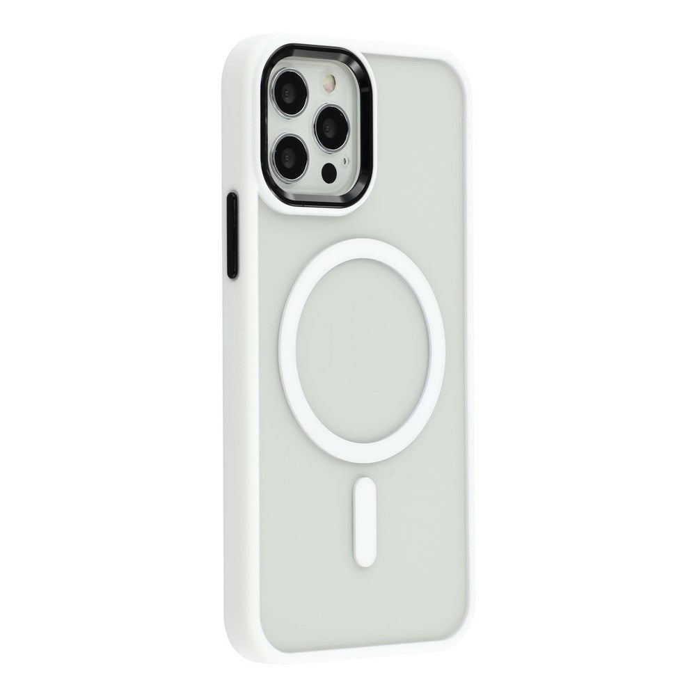 For-iPhone-12-Pro-Max-Case-Compatible-with-MagSafe-Anti-Drop-TPU-+-PC-Phone-Cover-White