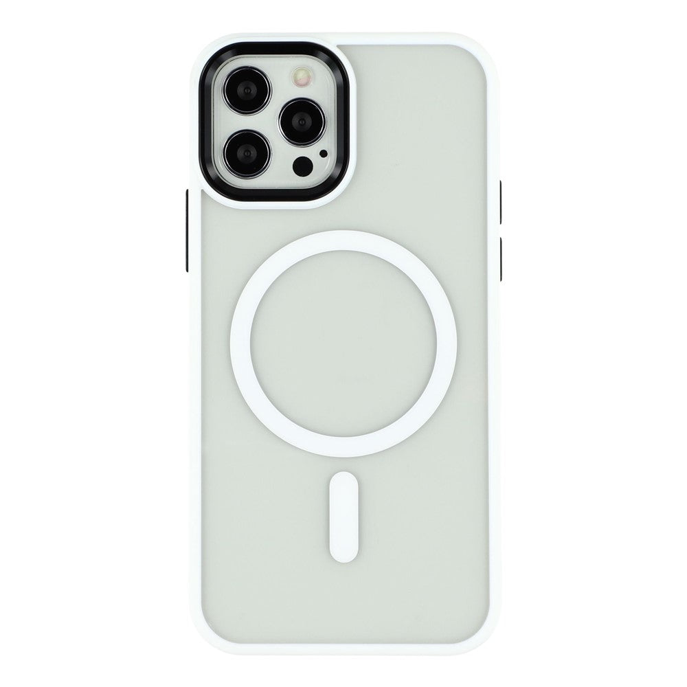 For-iPhone-12-Pro-Max-Case-Compatible-with-MagSafe-Anti-Drop-TPU-+-PC-Phone-Cover-White