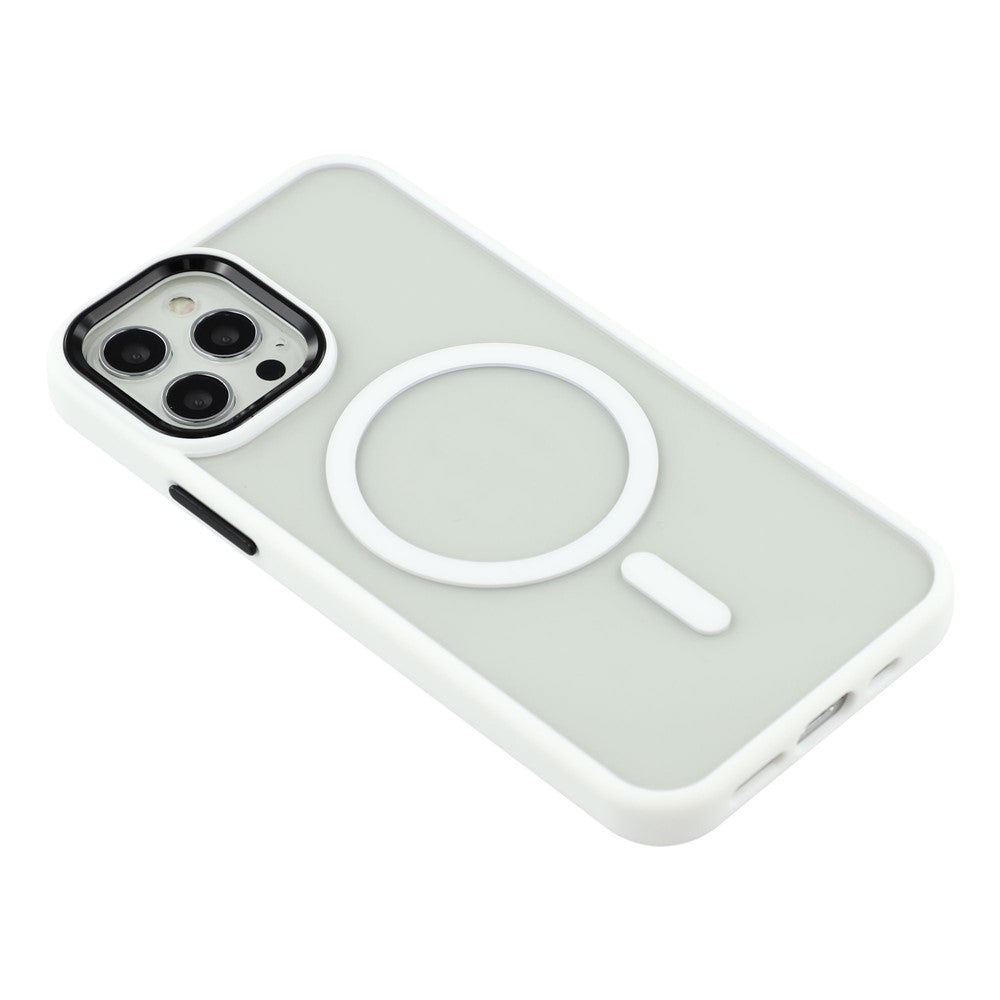 For-iPhone-12-Pro-Max-Case-Compatible-with-MagSafe-Anti-Drop-TPU-+-PC-Phone-Cover-White