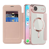 For-iPhone-Air-Magnetic-Business-Leather-Case-MagSafe-Compatible-Flip-Cover-Card-Slot-RFID-Protection-Pink