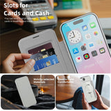 For-iPhone-Air-Magnetic-Business-Leather-Case-MagSafe-Compatible-Flip-Cover-Card-Slot-RFID-Protection-Titanium-Grey