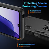 For-Samsung-Galaxy-A17-5G-/-A17-4G-Case-PC-+-TPU-Drop-Defend-Phone-Cover-with-Ring-Kickstand-Black