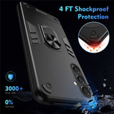 For-Samsung-Galaxy-A17-5G-/-A17-4G-Case-PC-+-TPU-Drop-Defend-Phone-Cover-with-Ring-Kickstand-Black