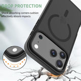 For-iPhone-17-Pro-Max-Case-Compatible-with-MagSafe-TPU-Frame-Acrylic-Back-Phone-Cover-Skin-Touch-Black