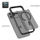 For-iPhone-17-Pro-Max-Case-Compatible-with-MagSafe-TPU-Frame-Acrylic-Back-Phone-Cover-Skin-Touch-Black