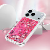 For-iPhone-17-Pro-Max-TPU-Case-Glitter-Quicksand-Shockproof-Phone-Back-Cover-Pink-/-Hearts
