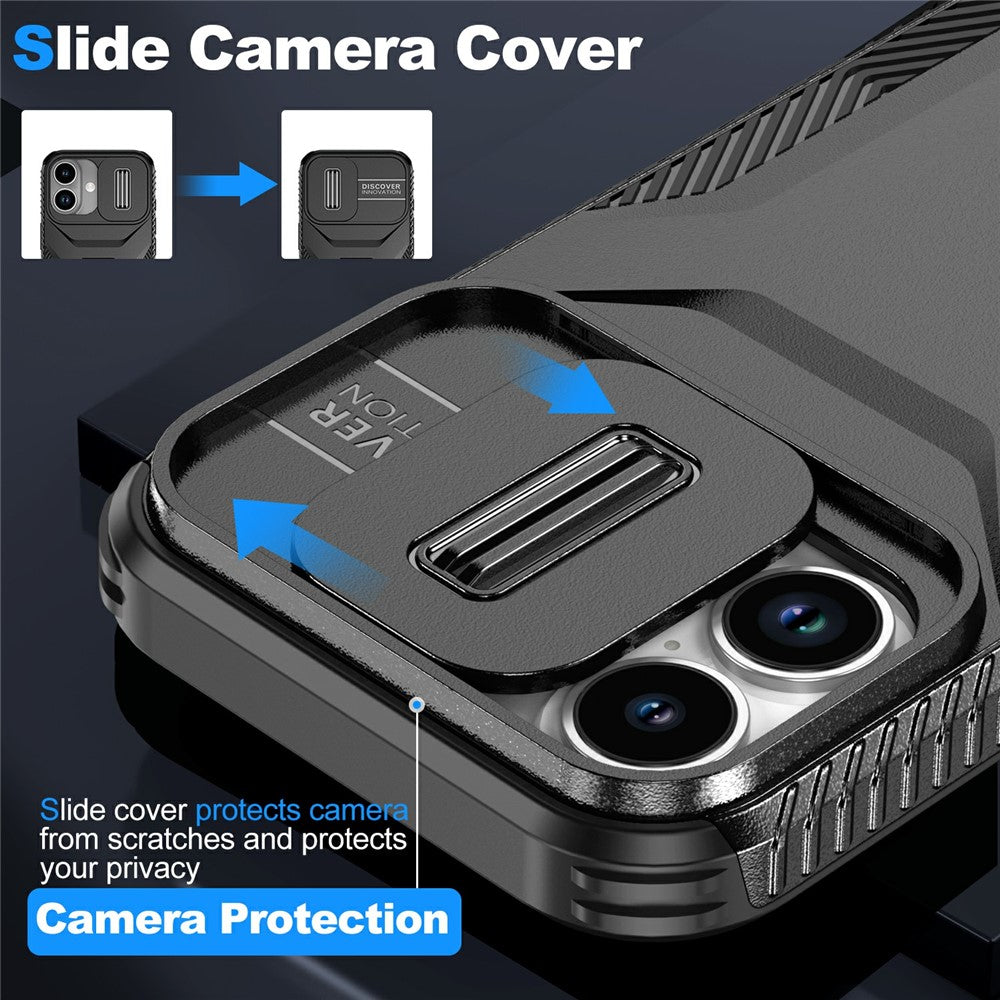 For-iPhone-17-Case-Camshield-TPU-+-PC-Phone-Cover-Non-Slip-Side-Edge-Black