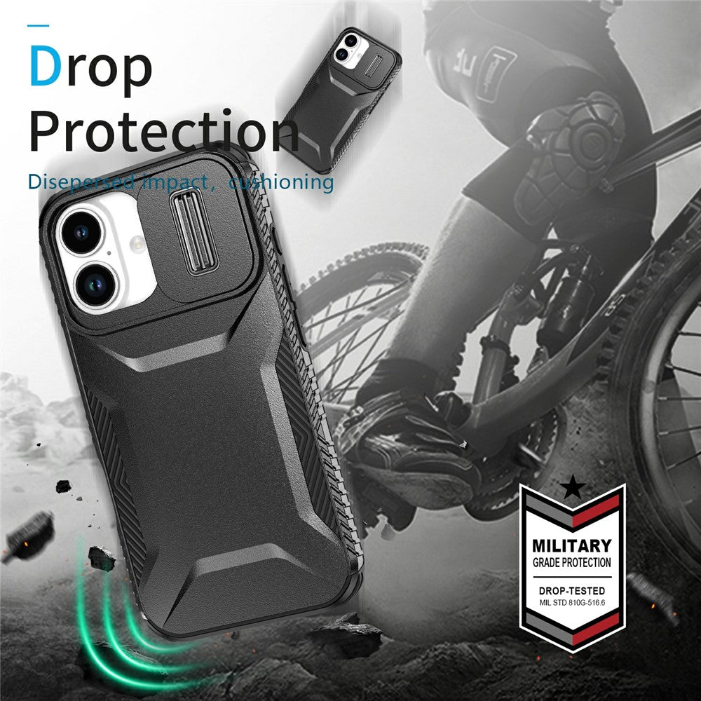 For-iPhone-17-Case-Camshield-TPU-+-PC-Phone-Cover-Non-Slip-Side-Edge-Black