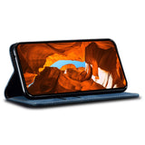 For-Motorola-Moto-G86-5G-Case-Jeans-Cloth-Texture-Anti-Scratch-Leather-Stand-Phone-Cover-Blue