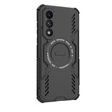 For-OnePlus-Nord-5-5G-/-OnePlus-Ace-5-Ultra-5G-Magnetic-Case-WANLONFENG-DJ-Series-PC-TPU-Phone-Cover-with-2Pcs-Tempered-Glass-Film-Black