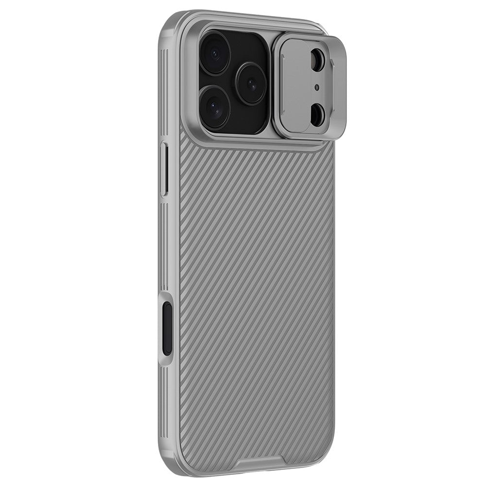 NILLKIN-Camshield-Pro-Series-for-iPhone-17-Pro-Max-Case-PC-+-TPU-Slide-Camera-Lid-Phone-Cover-Grey