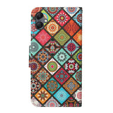 For-Samsung-Galaxy-A07-4G-Case-Pattern-Printing-Protective-Leather-Folio-Phone-Cover-with-Wrist-Strap-Ethnic-Style