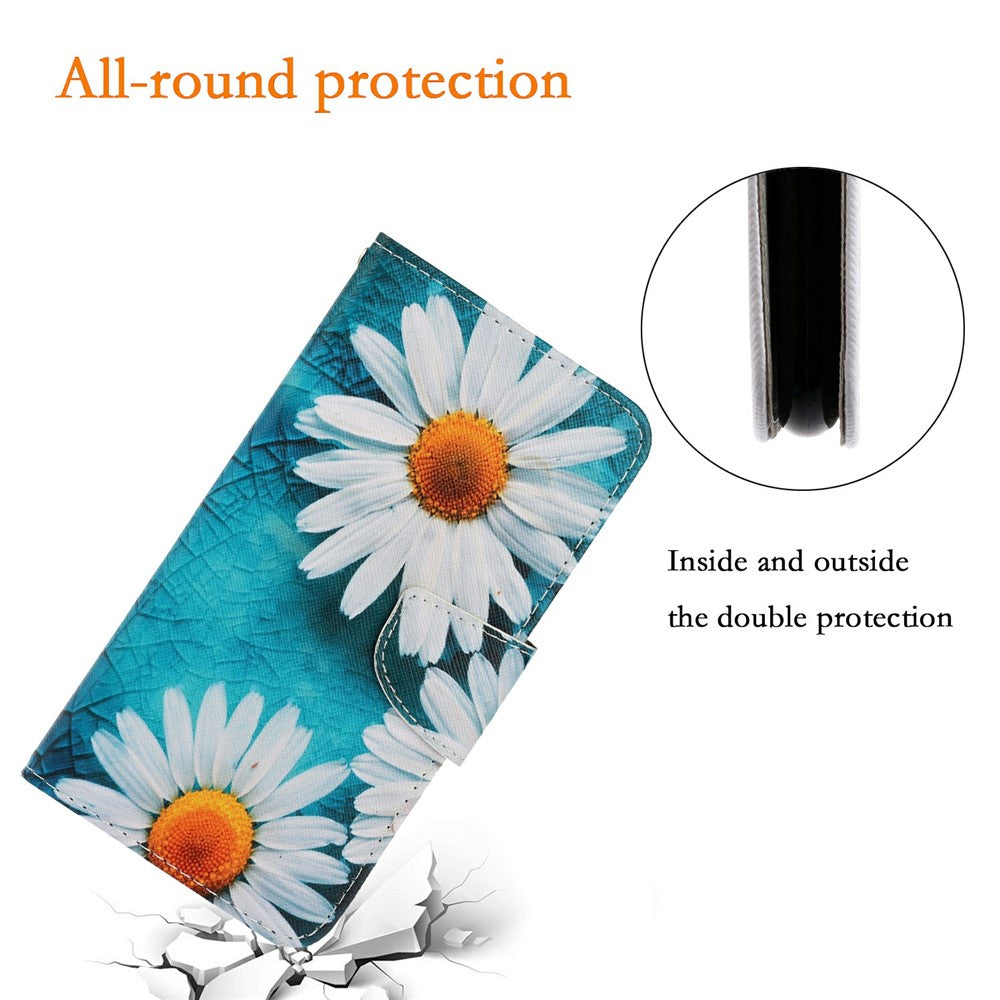 For-iPhone-Air-Case-Pattern-Printing-Protective-Leather-Folio-Phone-Cover-with-Wrist-Strap-Chrysanthemum