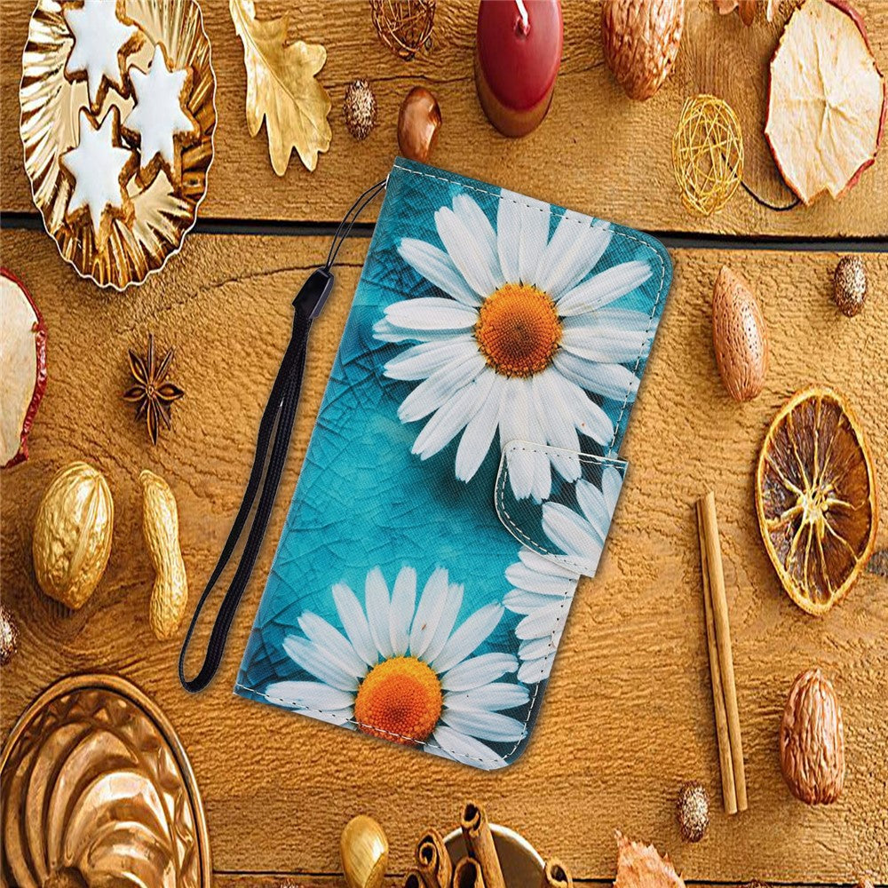 For-iPhone-Air-Case-Pattern-Printing-Protective-Leather-Folio-Phone-Cover-with-Wrist-Strap-Chrysanthemum