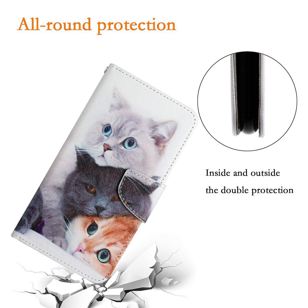 For-iPhone-Air-Case-Pattern-Printing-Protective-Leather-Folio-Phone-Cover-with-Wrist-Strap-Three-Cats