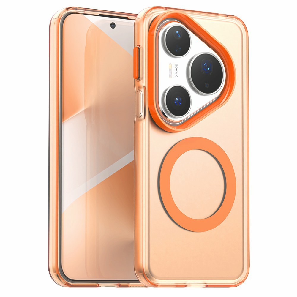For-Huawei-Pura-80-Pro-/-80-Pro+-Case-Compatible-with-MagSafe-Anti-Drop-Hybrid-Phone-Back-Cover-Orange
