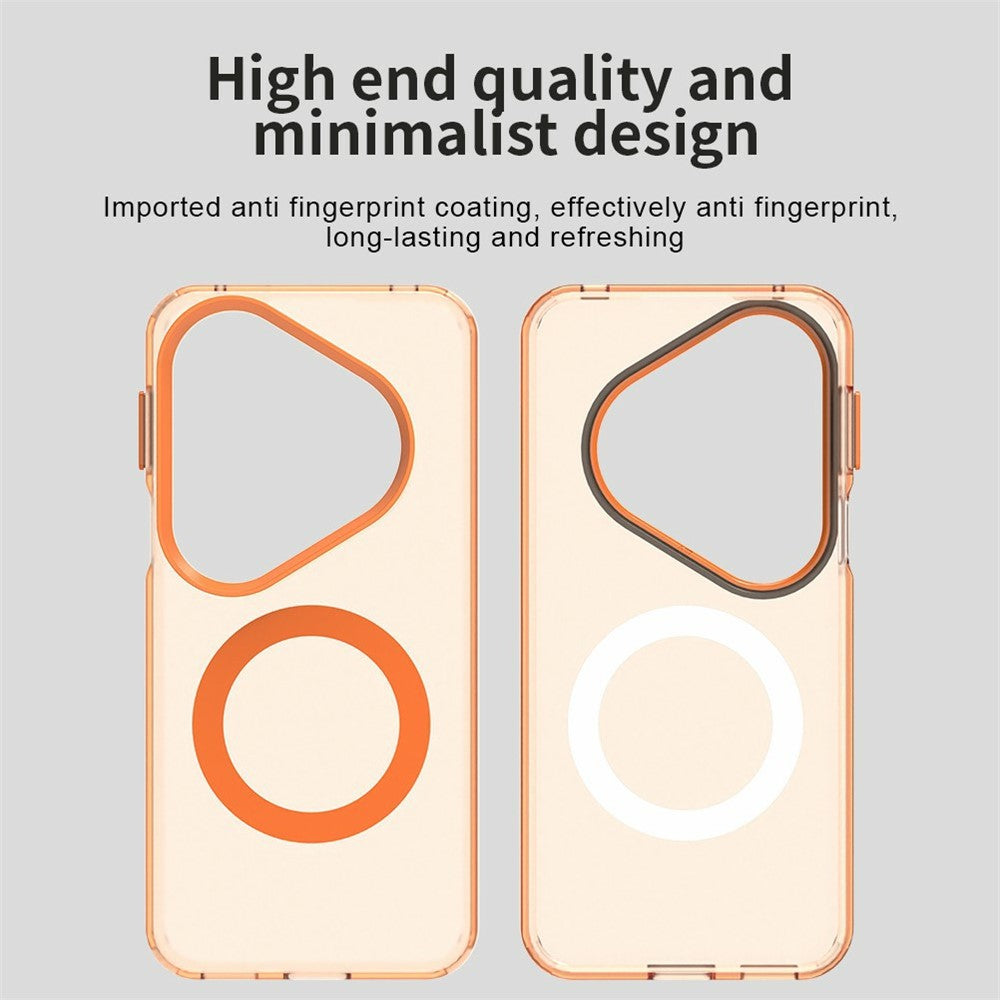 For-Huawei-Pura-80-Pro-/-80-Pro+-Case-Compatible-with-MagSafe-Anti-Drop-Hybrid-Phone-Back-Cover-Orange