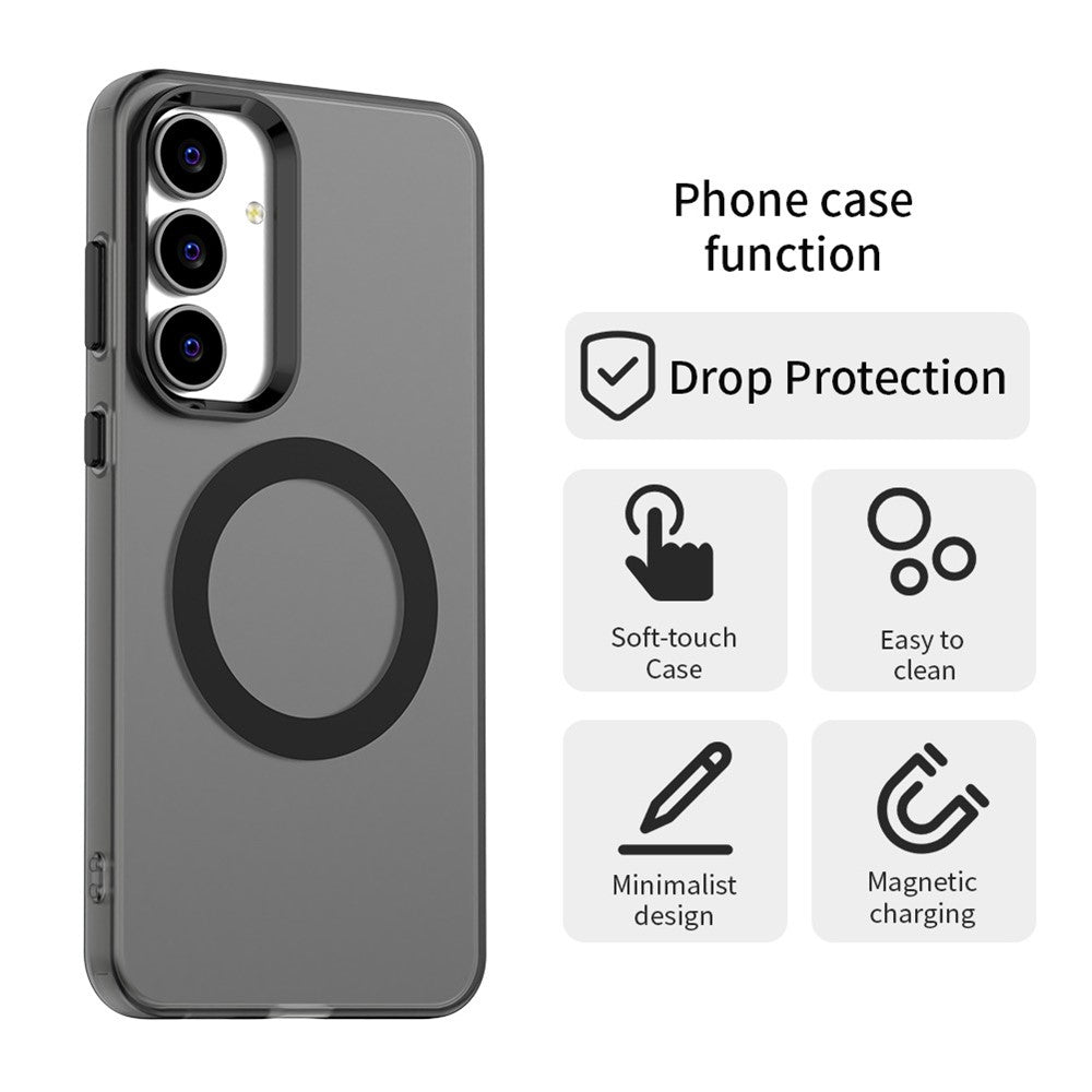 For-Samsung-Galaxy-S25-FE-Case-Compatible-with-MagSafe-Anti-Drop-Hybrid-Phone-Back-Cover-Black