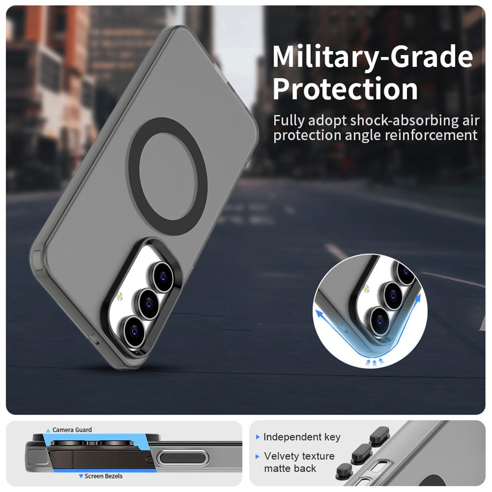 For-Samsung-Galaxy-S25-FE-Case-Compatible-with-MagSafe-Anti-Drop-Hybrid-Phone-Back-Cover-Black