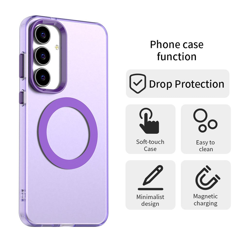 For-Samsung-Galaxy-S25-FE-Case-Compatible-with-MagSafe-Anti-Drop-Hybrid-Phone-Back-Cover-Purple