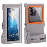 SHELLBOX-Pro-Gen-3-Waterproof-Case-for-iPhone-16-Pro-Max-X-XR-XS-Max/Samsung-Galaxy-S25-Ultra-Bluetooth-Compatible-15m-Diving-Shell-Grey