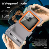 SHELLBOX-Pro-Gen-3-Waterproof-Case-for-iPhone-16-Pro-Max-X-XR-XS-Max/Samsung-Galaxy-S25-Ultra-Bluetooth-Compatible-15m-Diving-Shell-Grey