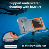 SHELLBOX-Pro-Gen-3-Waterproof-Case-for-iPhone-16-Pro-Max-X-XR-XS-Max/Samsung-Galaxy-S25-Ultra-Bluetooth-Compatible-15m-Diving-Shell-Grey