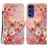 For-Samsung-Galaxy-A16-5G-/-4G-Leather-Case-Stand-Wallet-Pattern-Printing-Phone-Cover-with-Wrist-Strap-Lantern-Butterfly