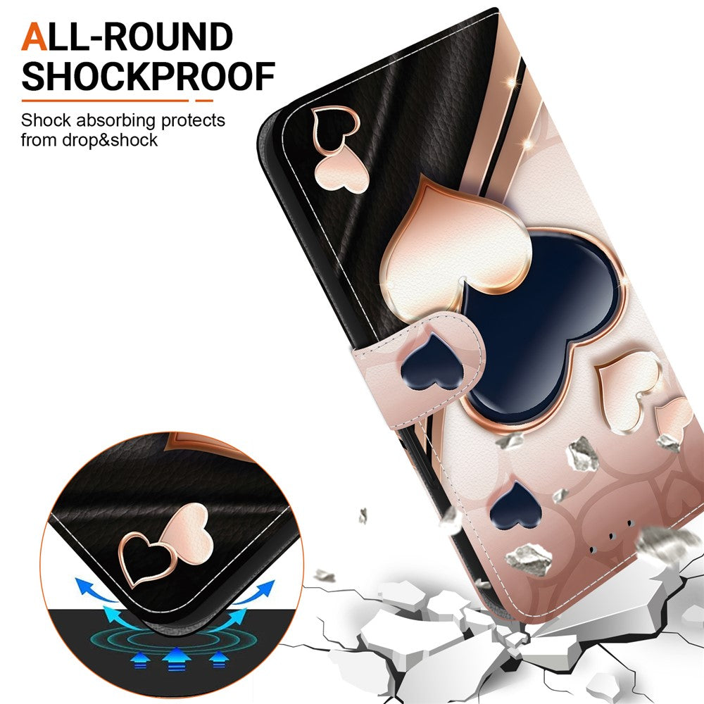 For-Samsung-Galaxy-A17-5G-/-A17-4G-/-A26-5G-Leather-Case-Stand-Wallet-Pattern-Printing-Phone-Cover-with-Wrist-Strap-Love