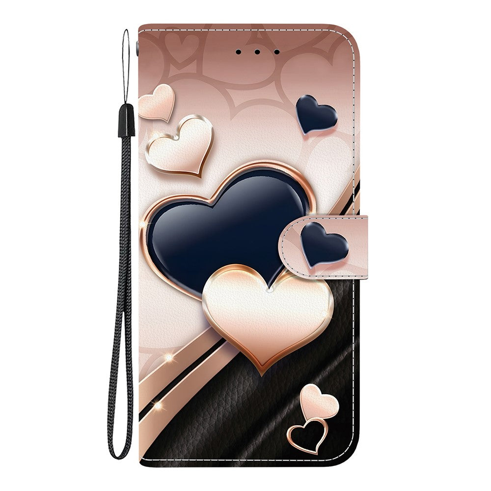 For-Samsung-Galaxy-A17-5G-/-A17-4G-/-A26-5G-Leather-Case-Stand-Wallet-Pattern-Printing-Phone-Cover-with-Wrist-Strap-Love