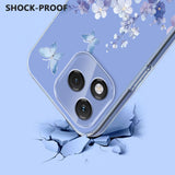 For-Honor-400-Lite-5G-Case-Butterfly-Floral-Pattern-Printing-TPU-Phone-Back-Cover-Violets