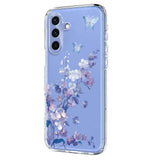 For-Samsung-Galaxy-S25-FE-Case-Butterfly-Floral-Pattern-Printing-TPU-Phone-Back-Cover-Violets